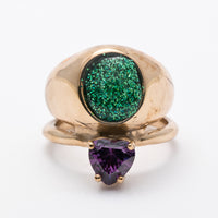 *Purple Sigillum ring w/ little heart