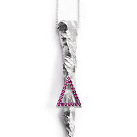 Desertica silver necklace w/ triangle