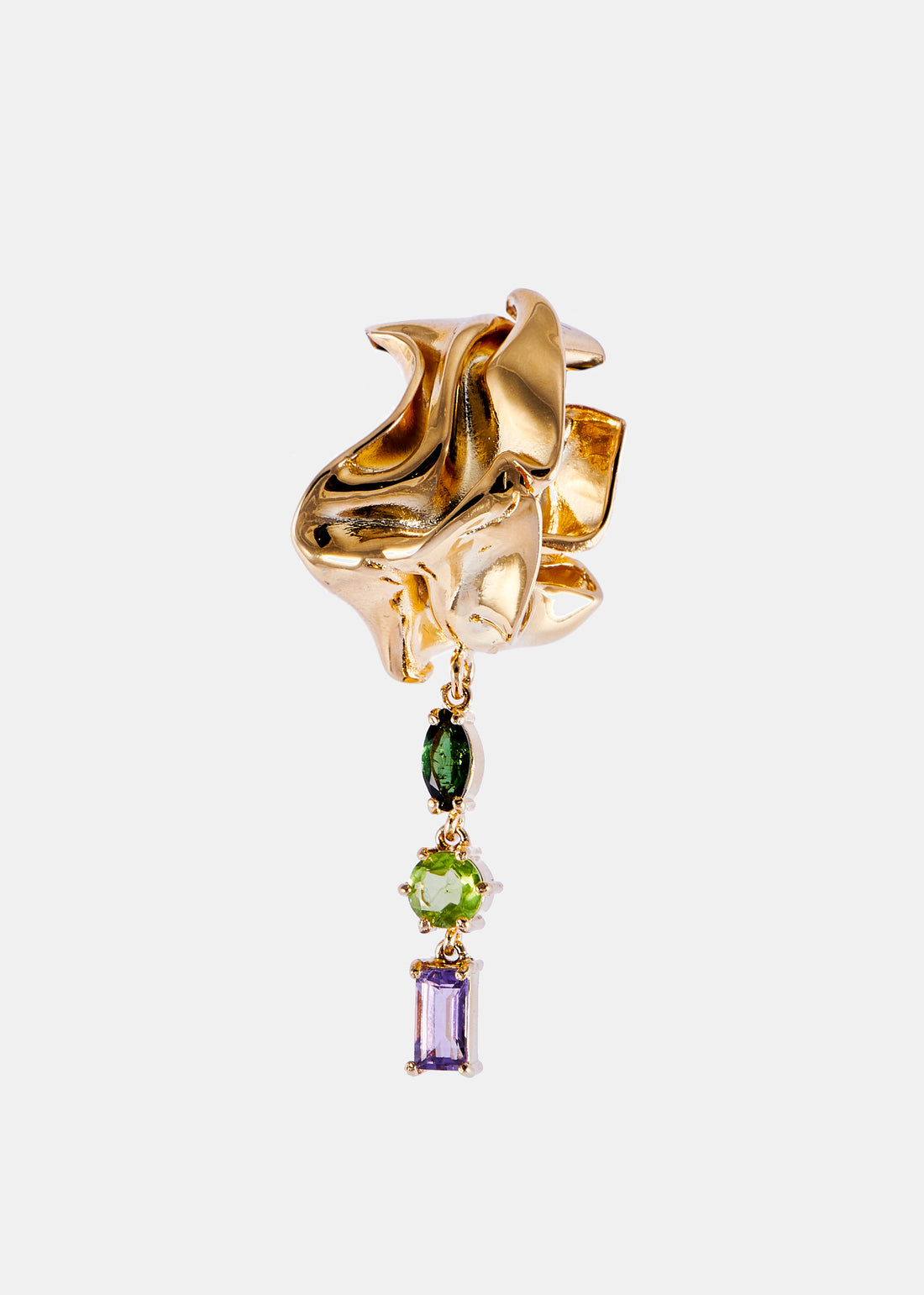 Green Sayula Ear Cuffs