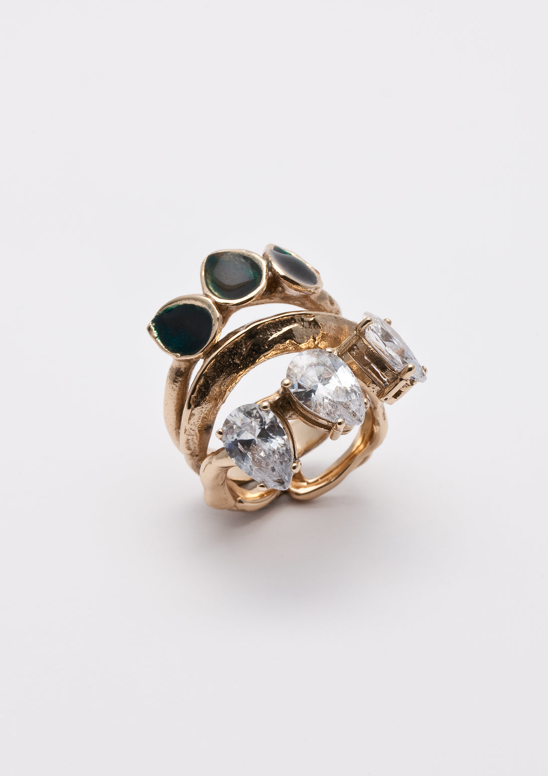 White Galium ring