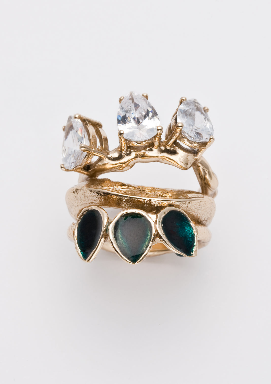 White Galium ring
