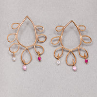 Bloom earrings w/ charms