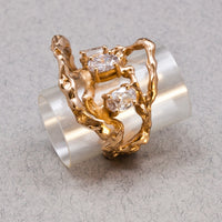 Gold branch ring