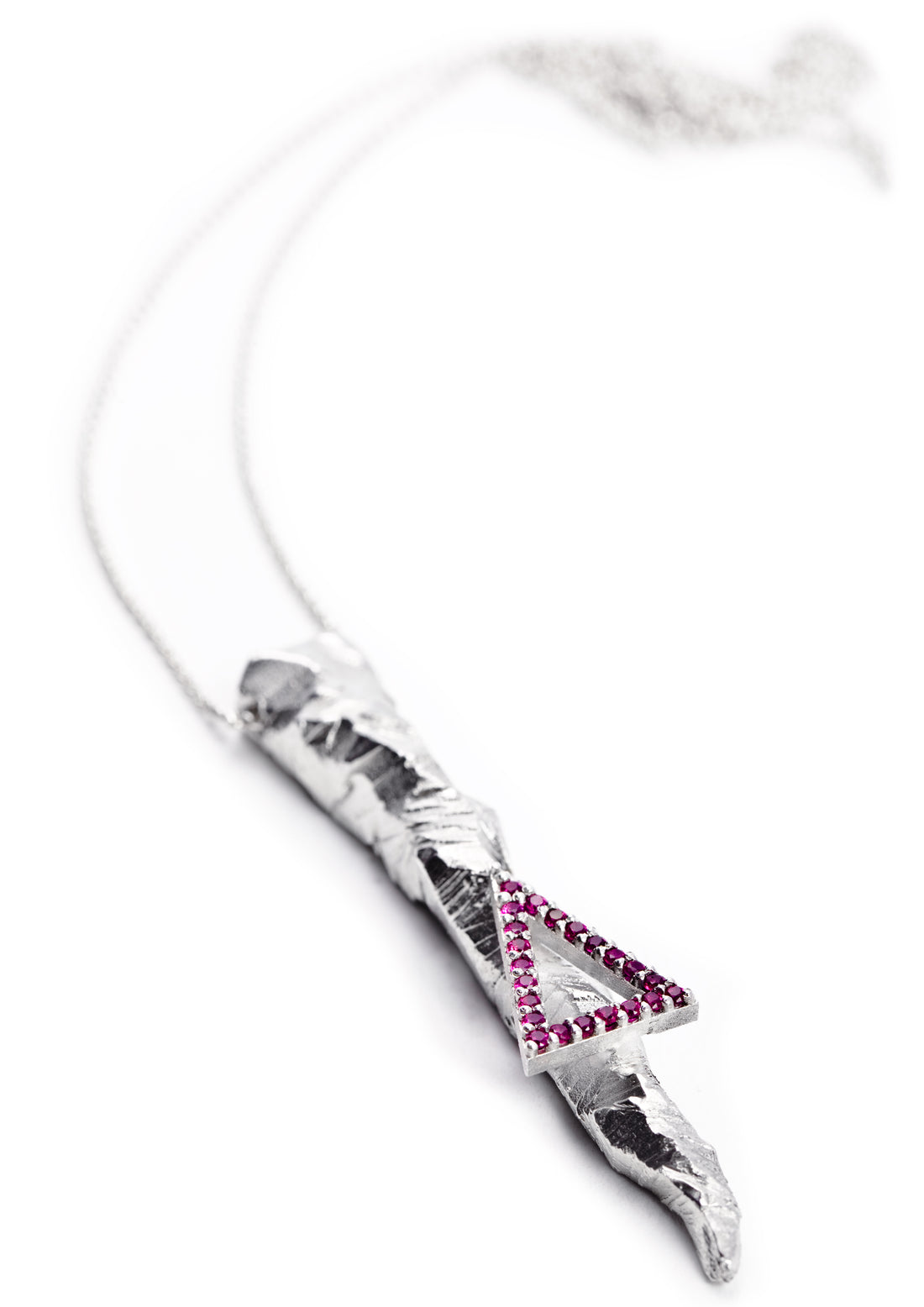 Desertica silver necklace w/ triangle