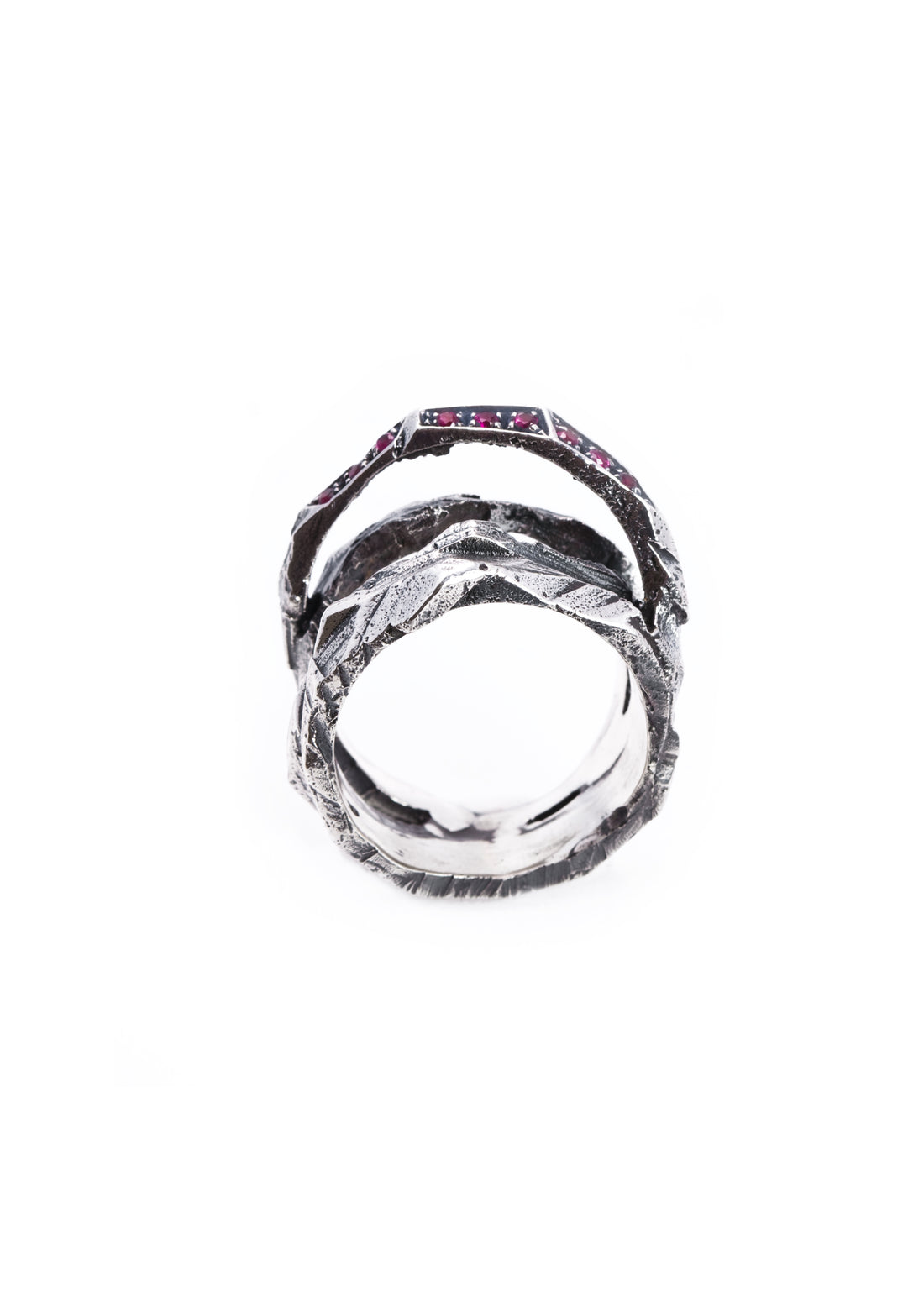 Desertica Silver Ring w/ lilac stones