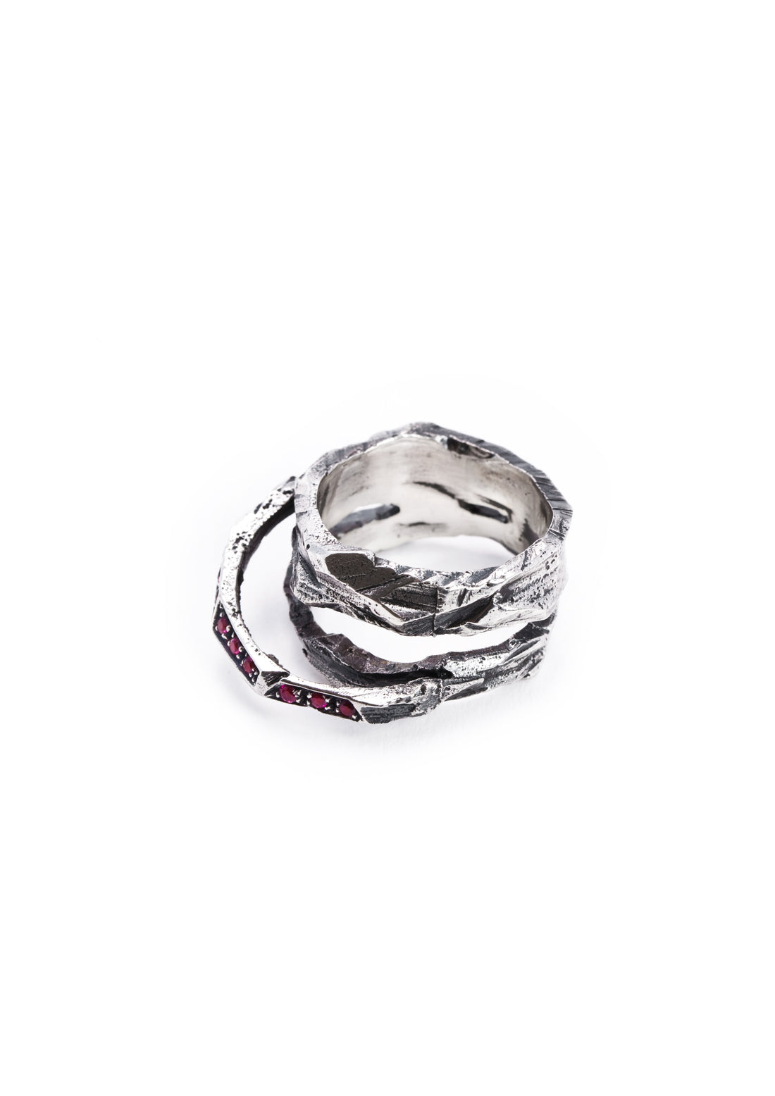 Desertica Silver Ring w/ lilac stones