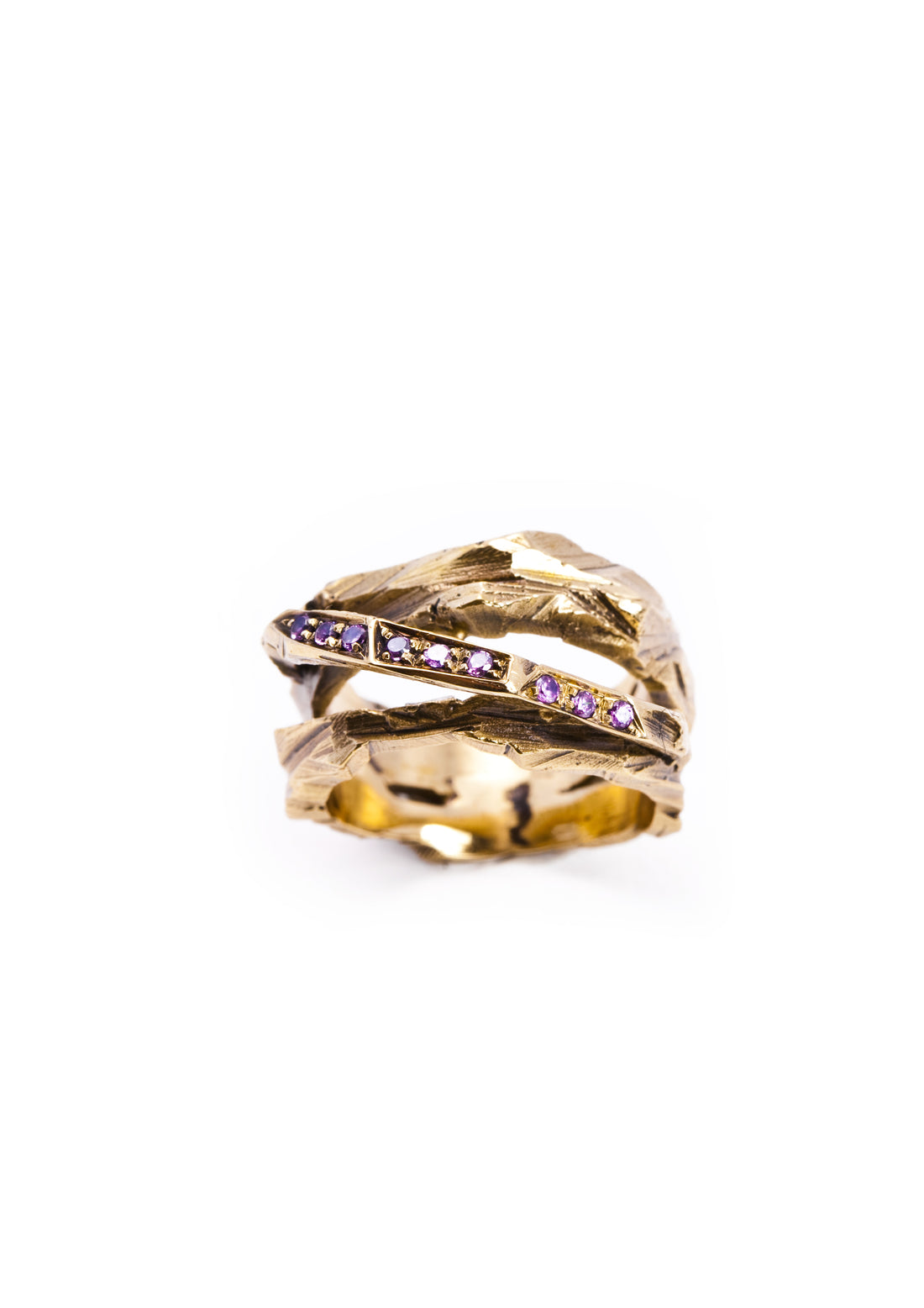 Desertica Bronze Ring w/ lilac stones