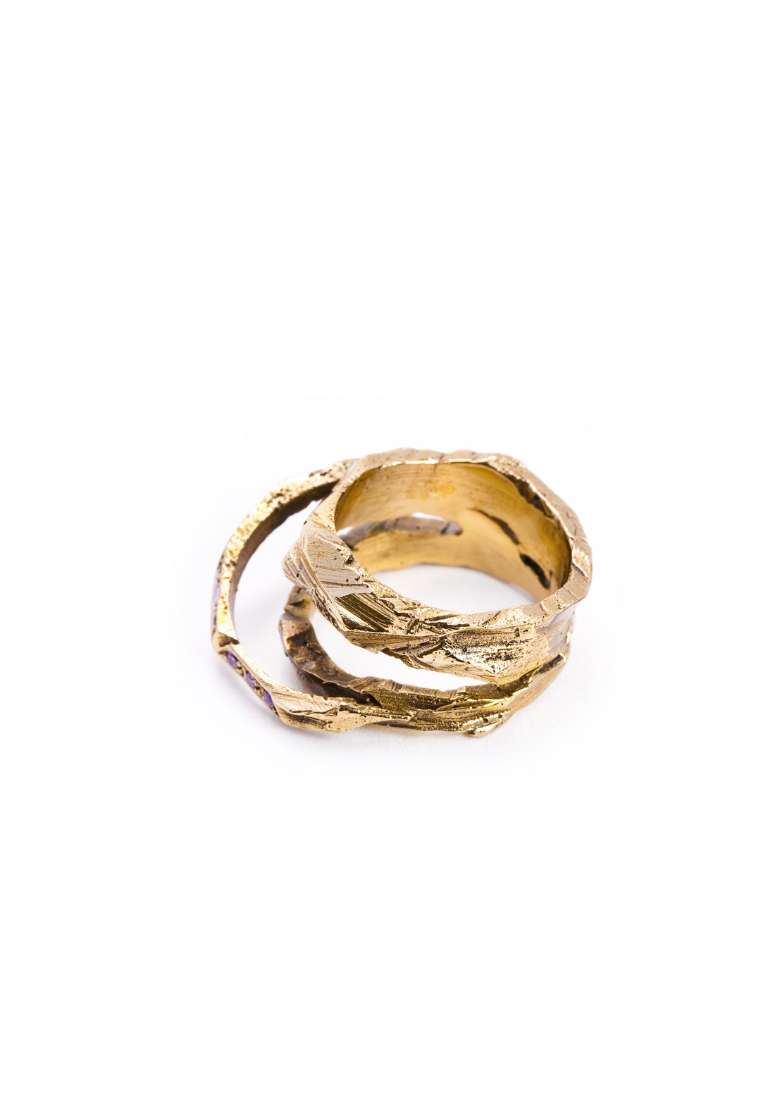 Desertica Bronze Ring w/ lilac stones