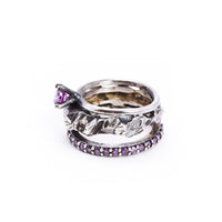 Desertica Silver Ring w/ lilac stones