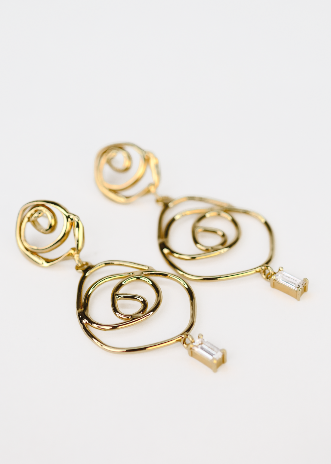 Double sun earrings