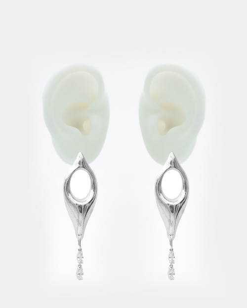 Ananke Silver Earrings