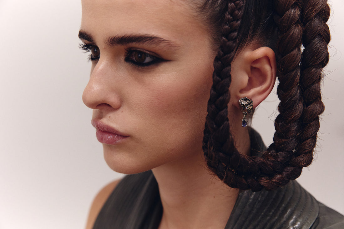 Mini Silver Izamal Earrings