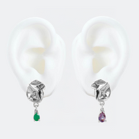 Mini Silver Izamal Earrings