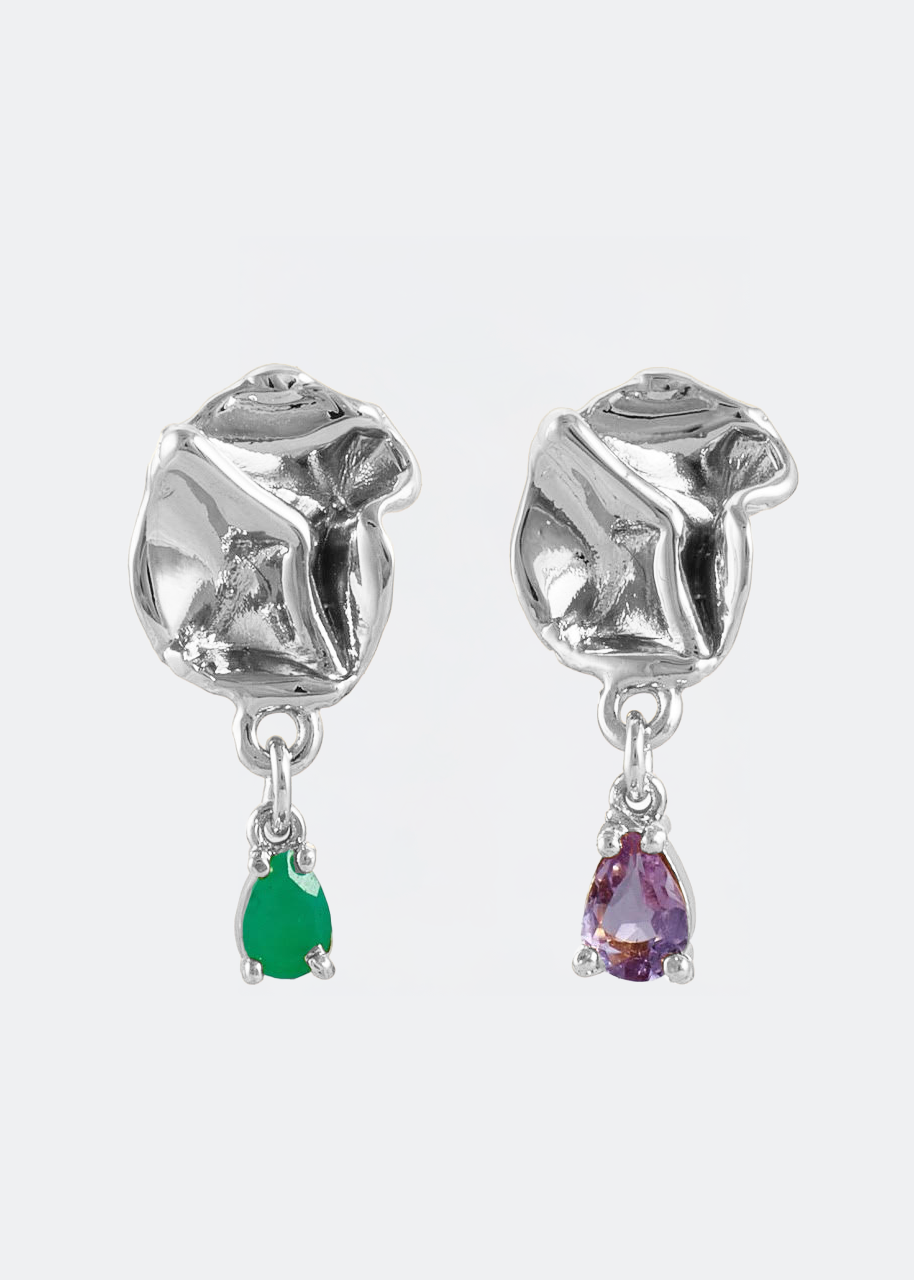 Mini Silver Izamal Earrings