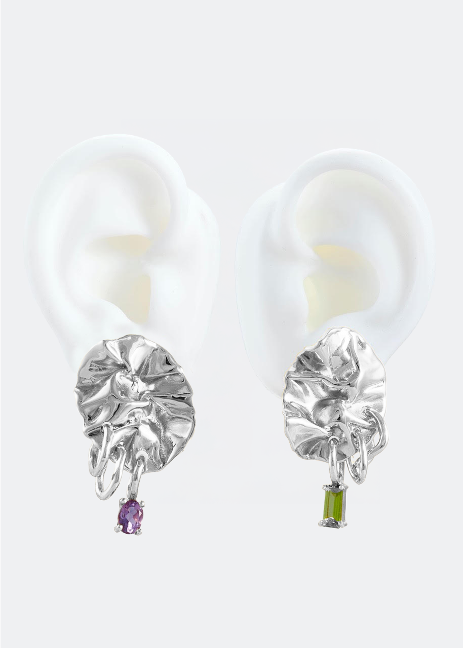 Mini Silver Iguala Earrings