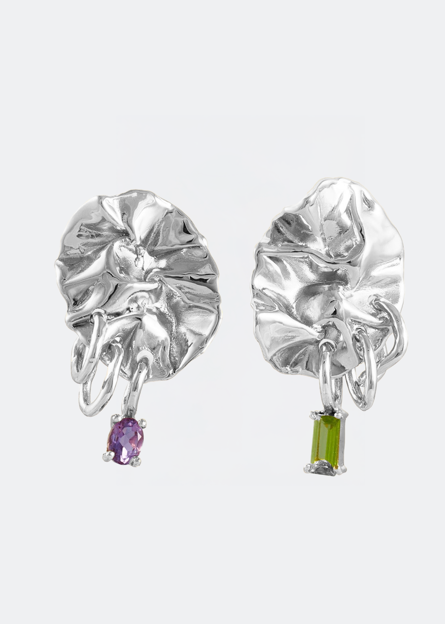 Mini Silver Iguala Earrings