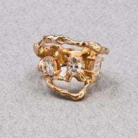 Gold branch ring