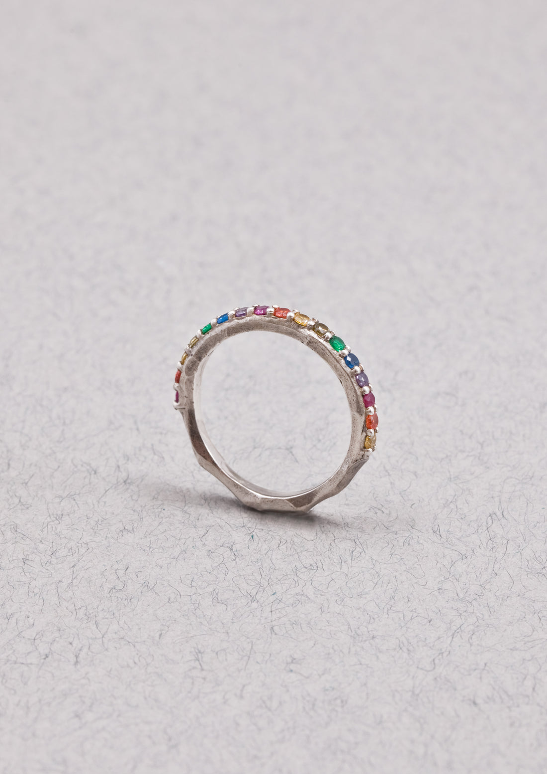 Mini Anemone silver ring