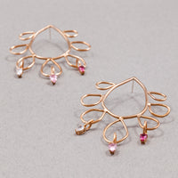 Bloom earrings w/ charms